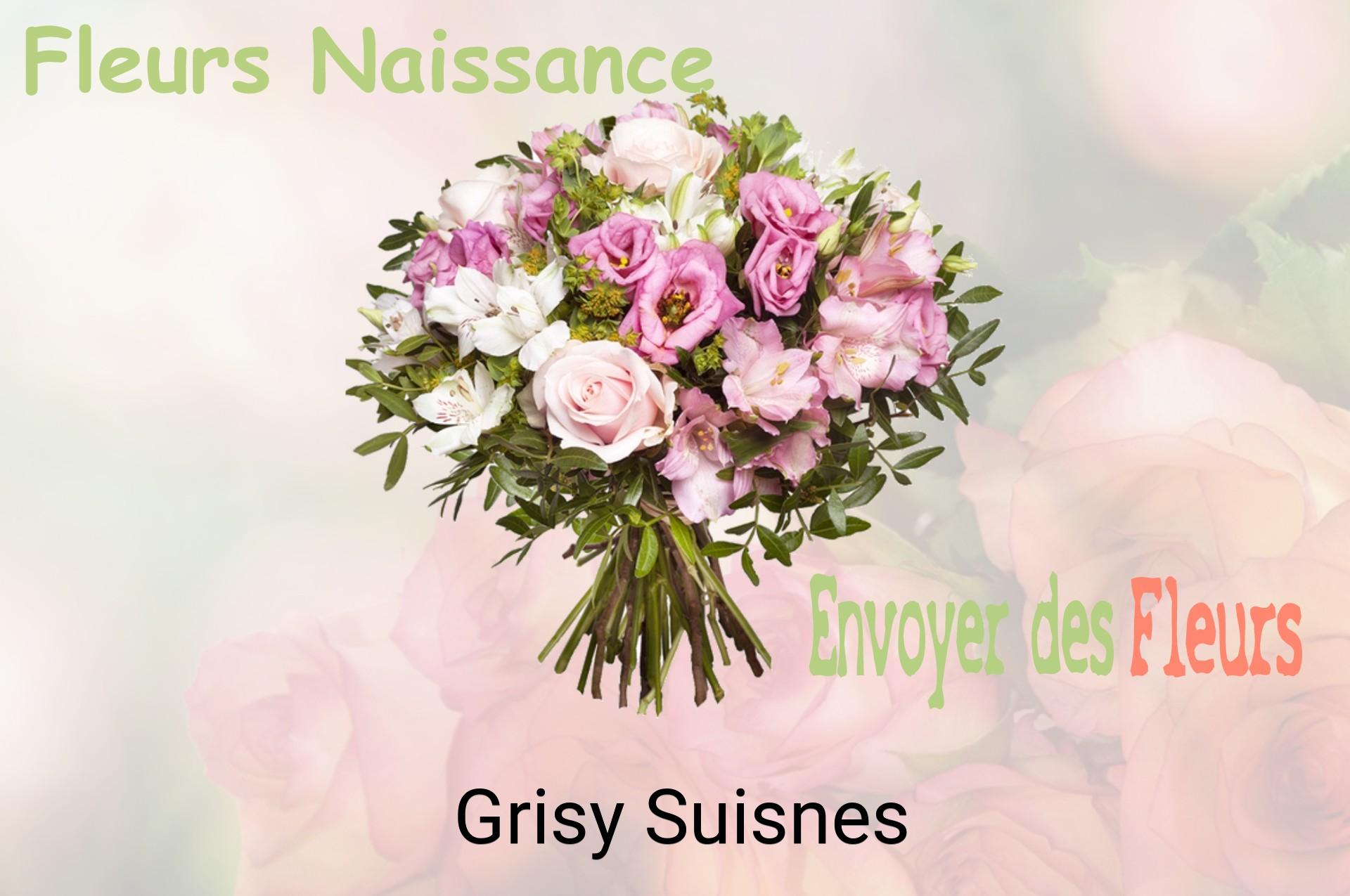 Bouquet de fleurs de naissance livré à Grisy-Suisnes