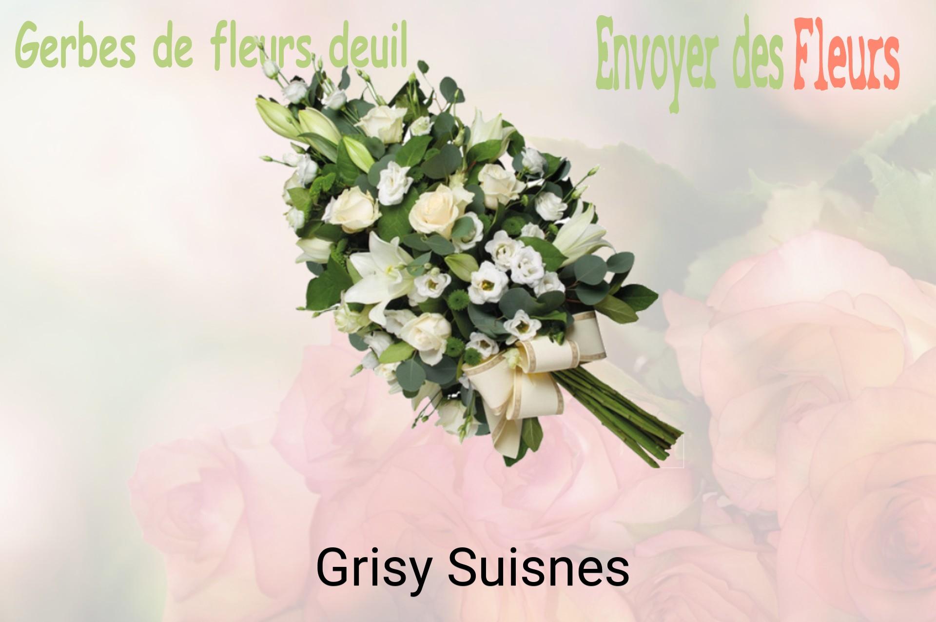 Gerbe de fleurs de deuil livrée à Grisy-Suisnes